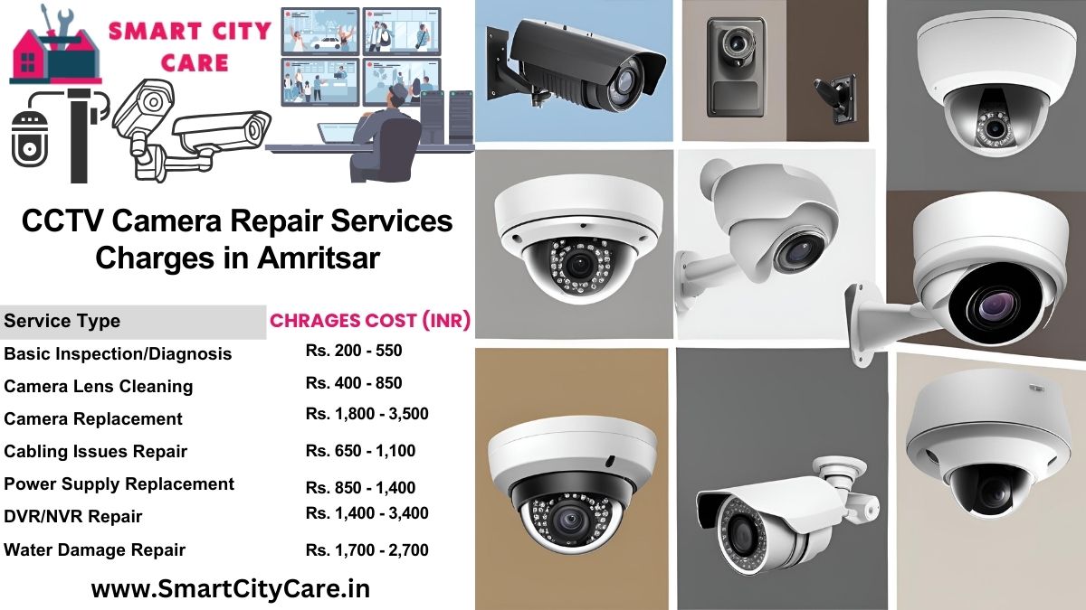 CCTV camera repair charges in Amritsar