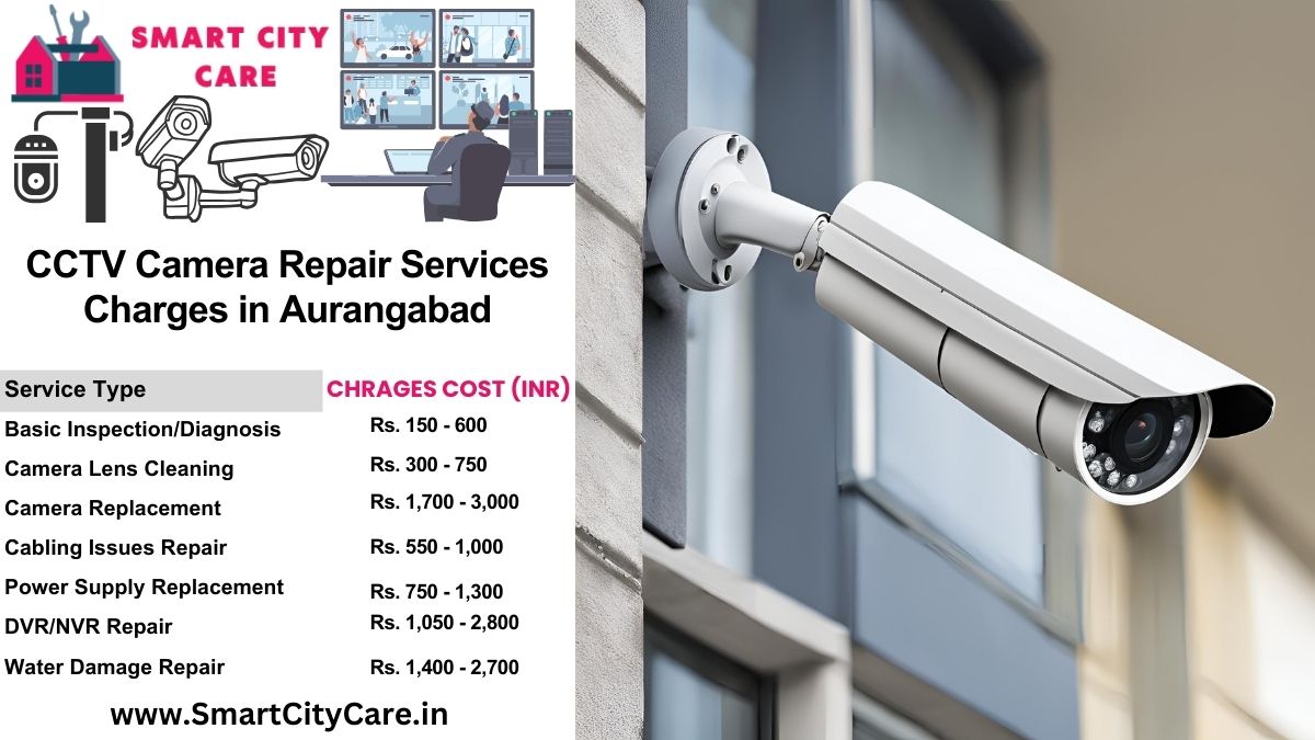 CCTV camera repair charges in Aurangabad