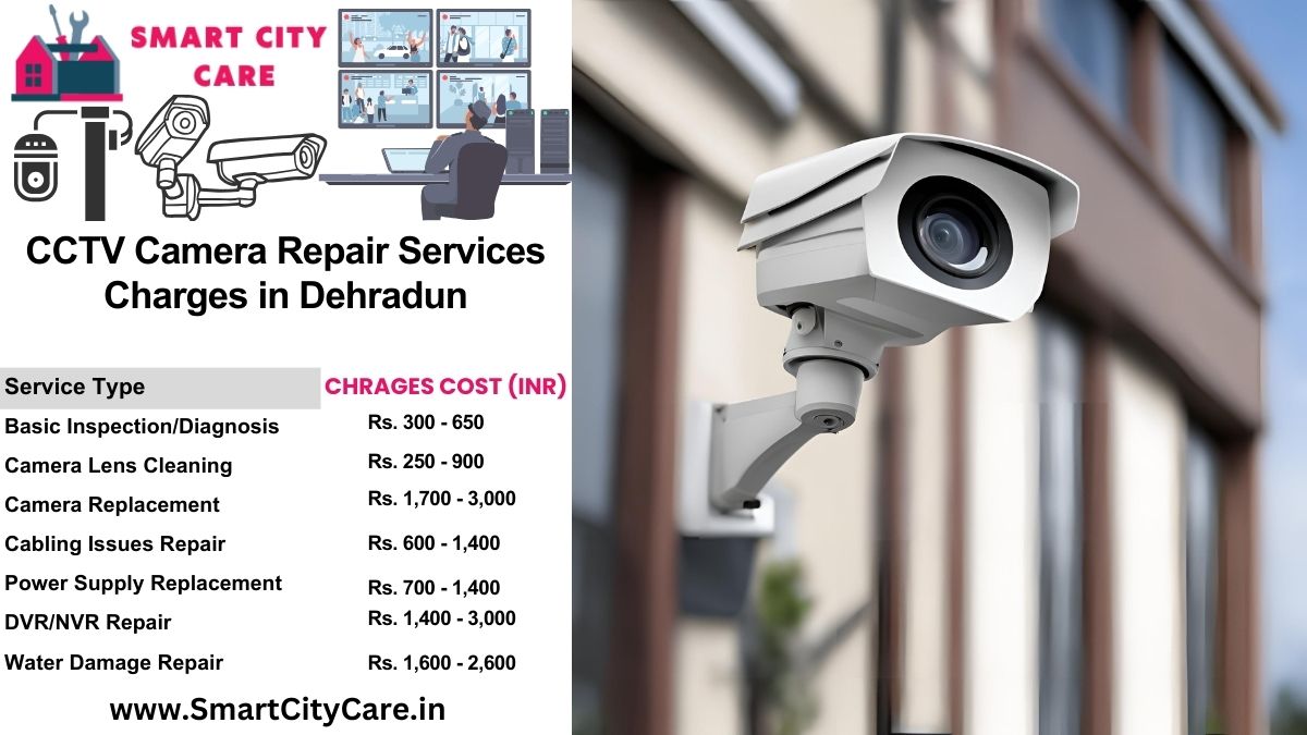 CCTV camera repair charges in Dehradun