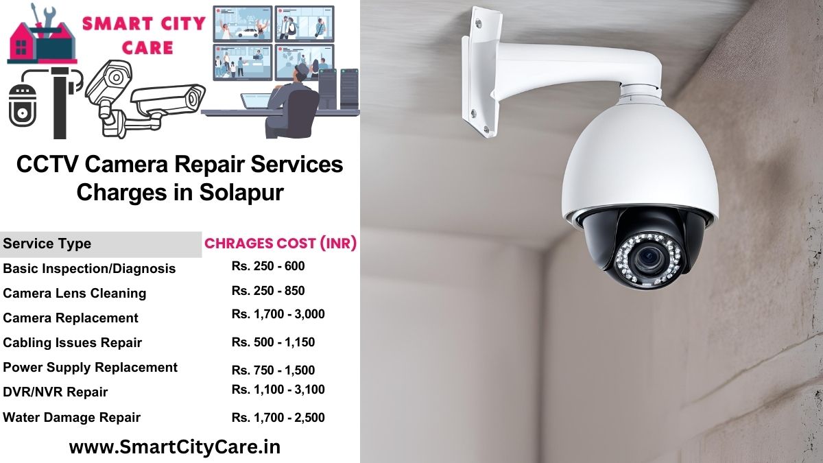 CCTV camera repair charges in Solapur