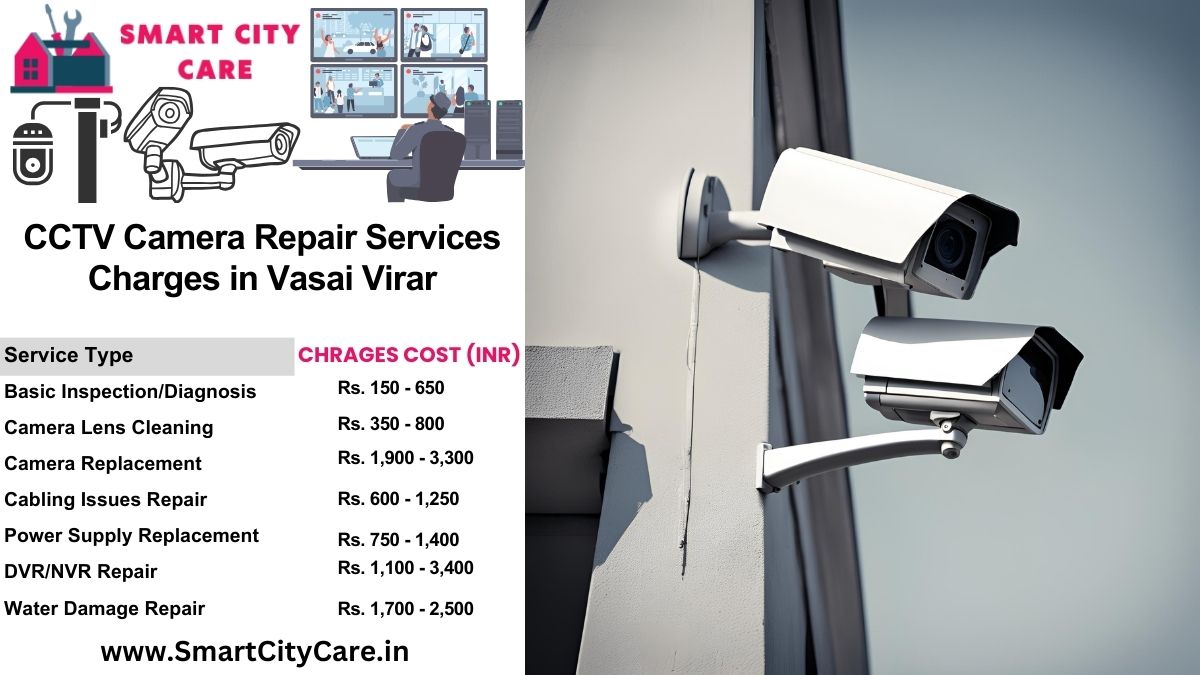 CCTV camera repair charges in Vasai virar