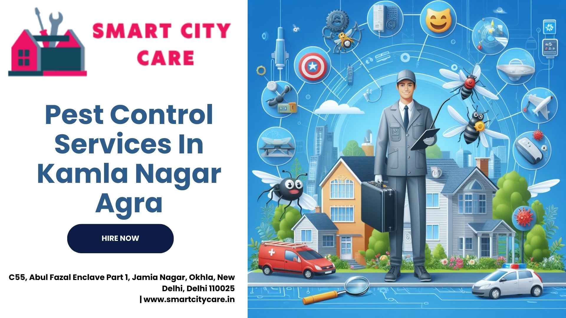 Pest Control Services price list in Kamla Nagar, Agra