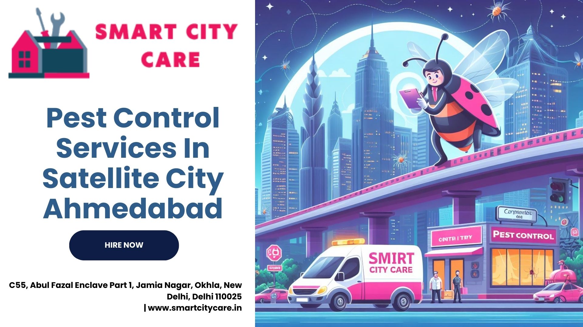 Pest Control Services price list in Satellite City, Ahmedabad