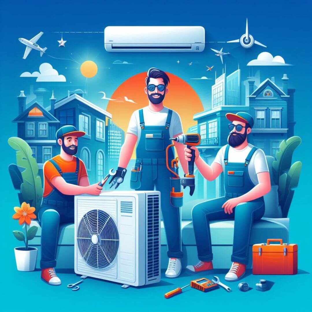 Smart City Care illustration of Ac Repairing Services