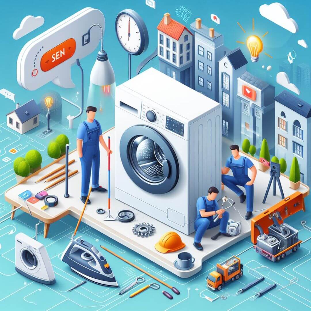 Smart City Care graphic design of Refrigerator Repair Services