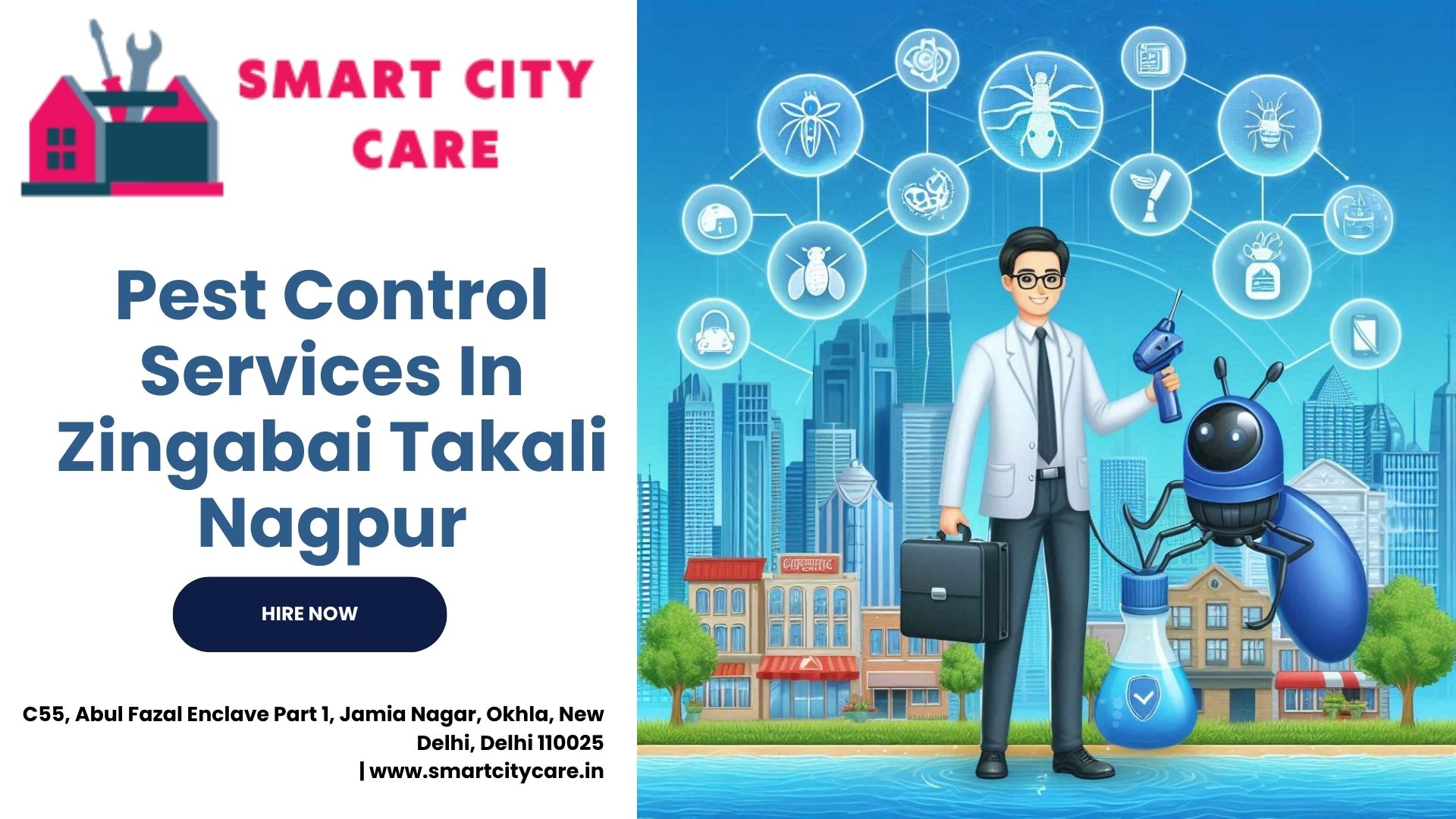 Pest Control Services price list in Zingabai Takali, Nagpur