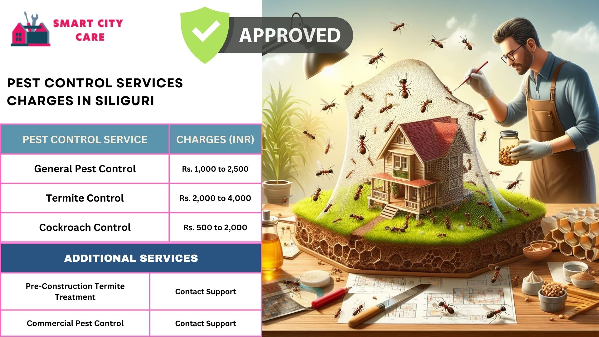 Smart City Care pest control process for Siliguri