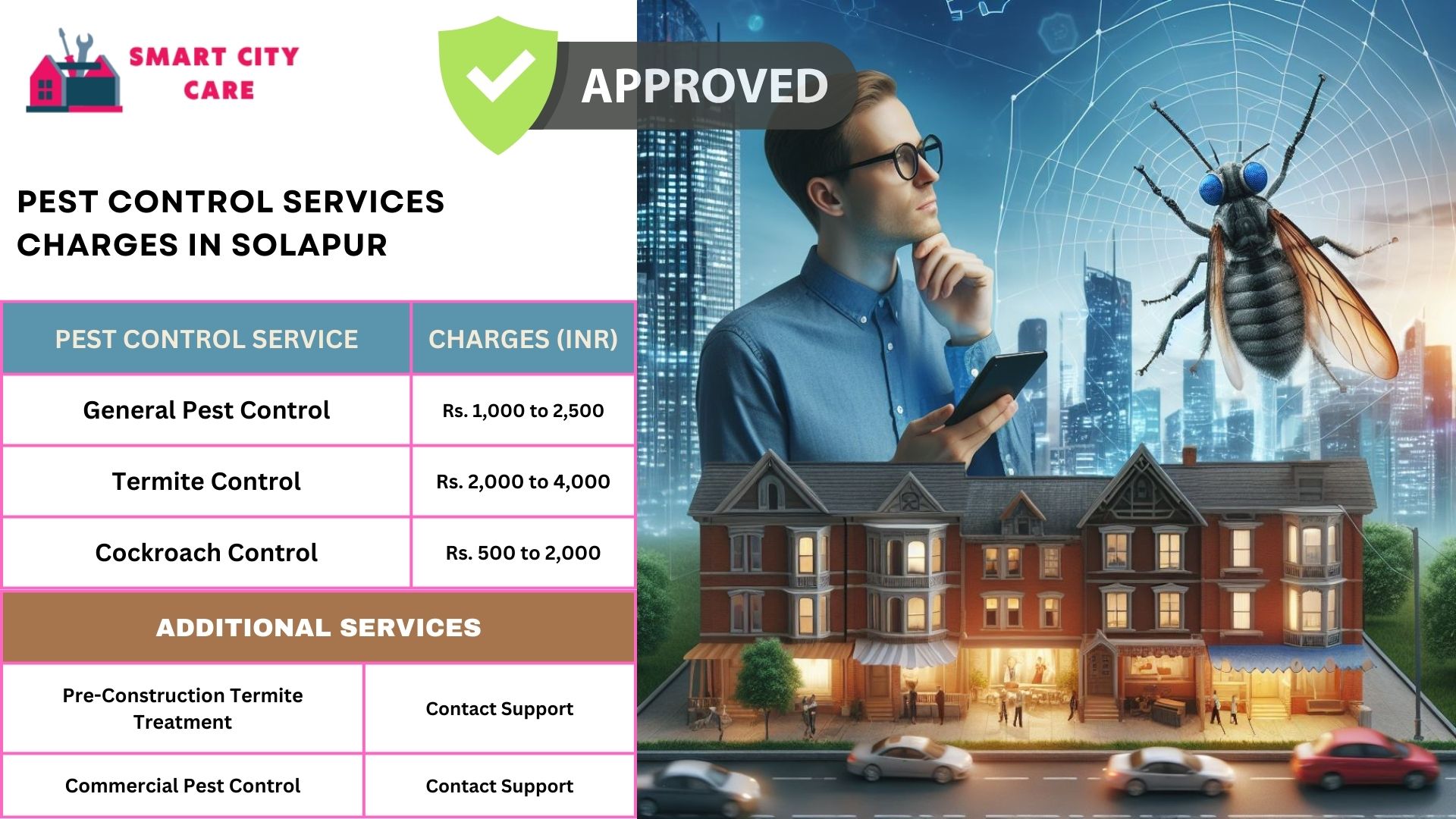 Smart City Care pest control process for Solapur