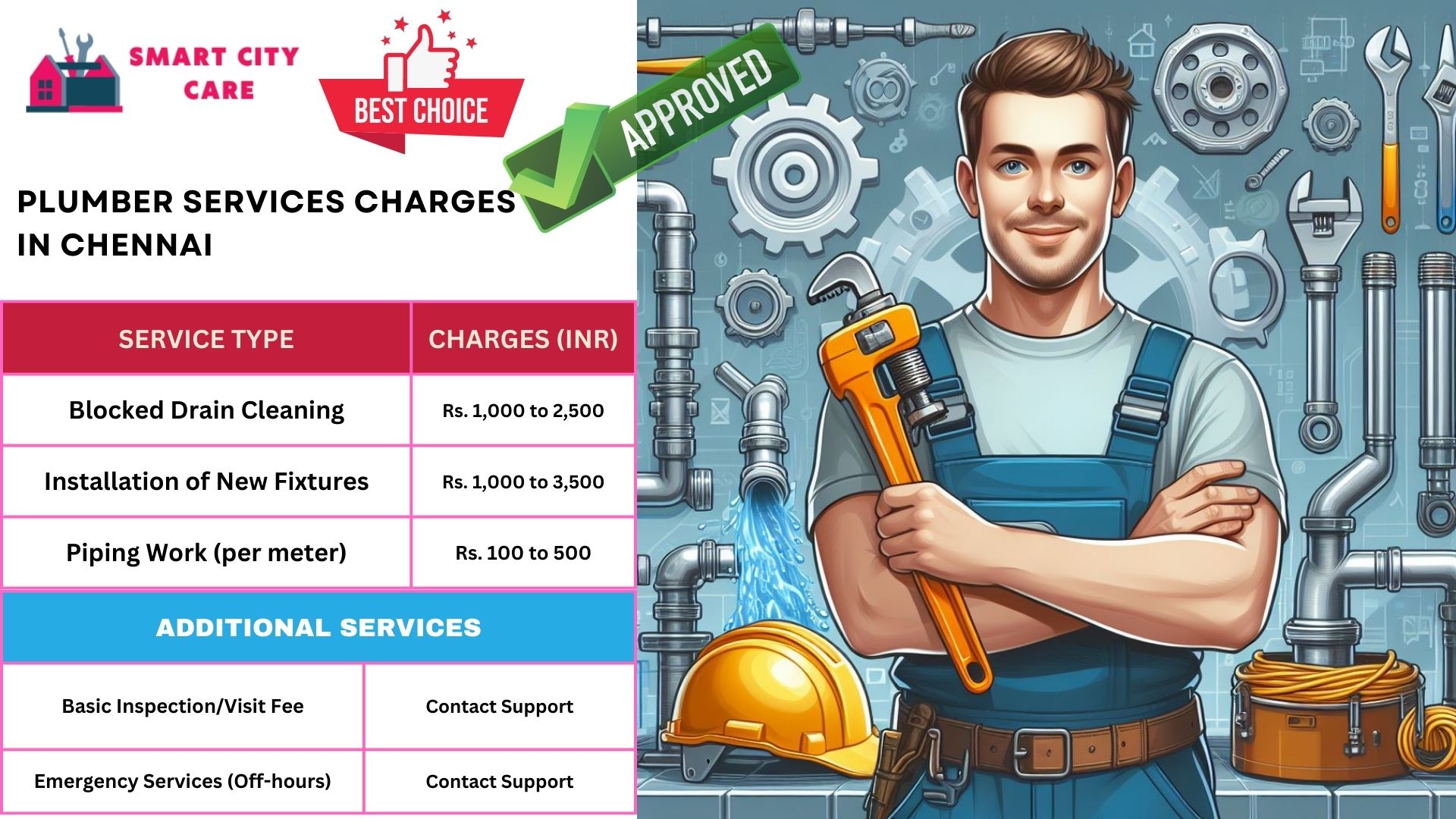 Chennai plumbers at your doorstep : Smart City Car