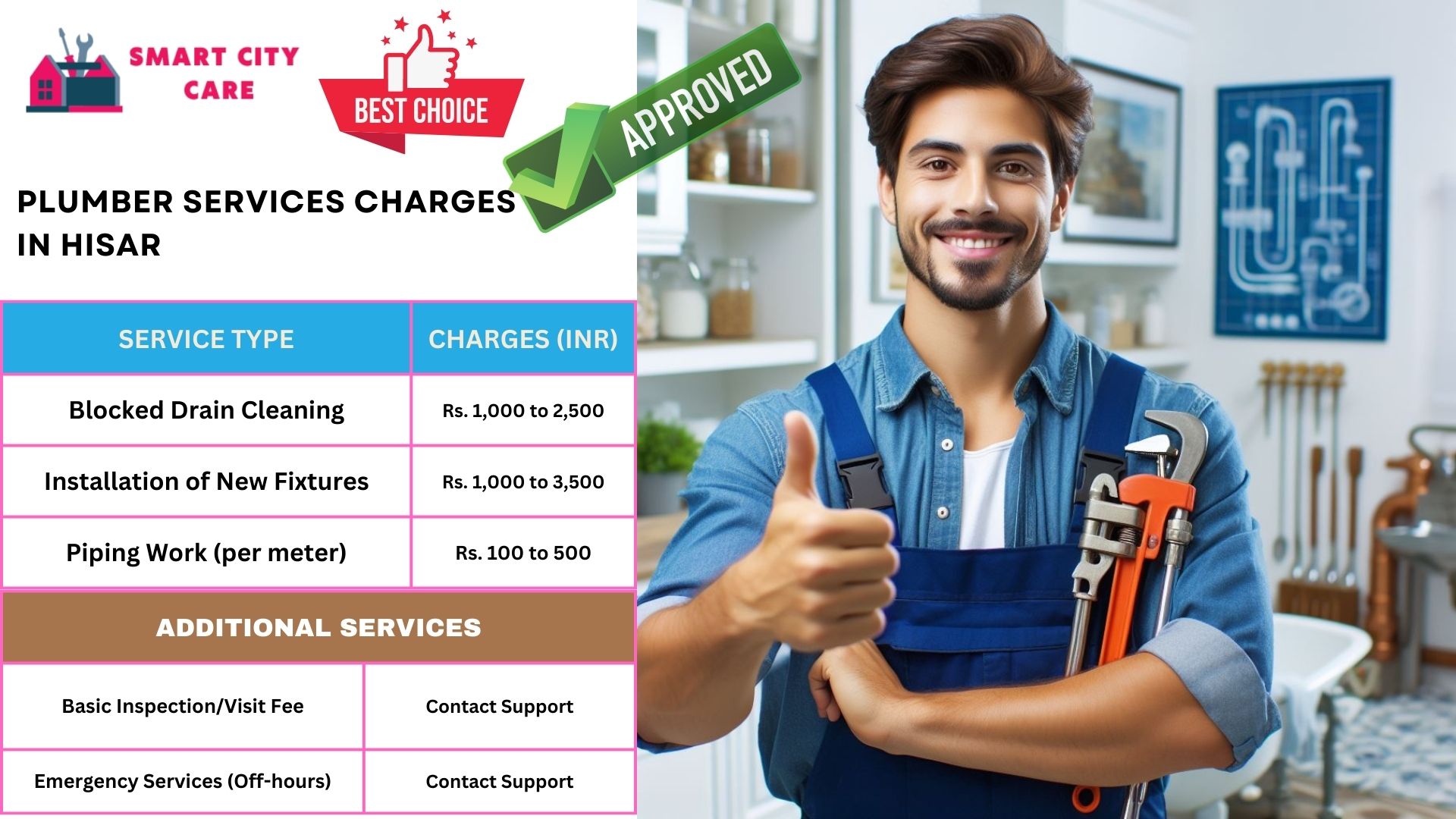 Hisar plumbers at your doorstep : Smart City Car