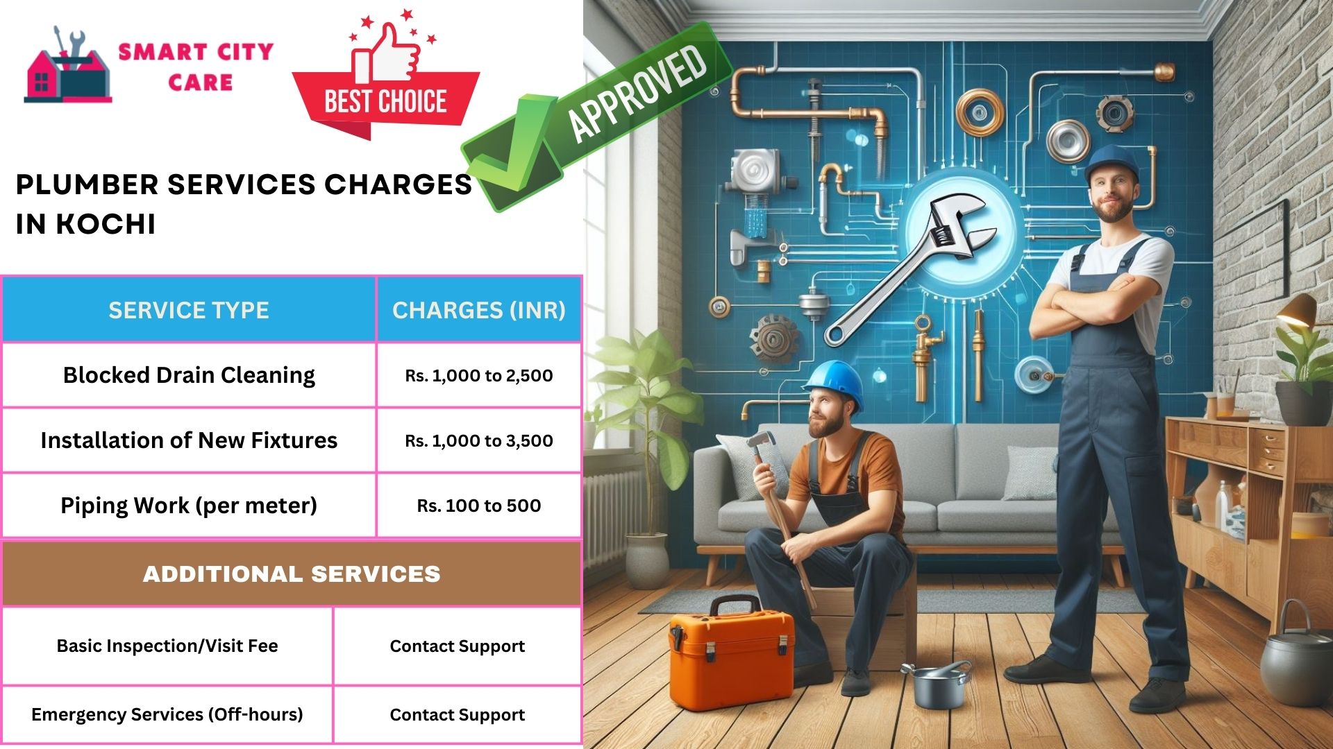 Kochi plumbers at your doorstep : Smart City Car