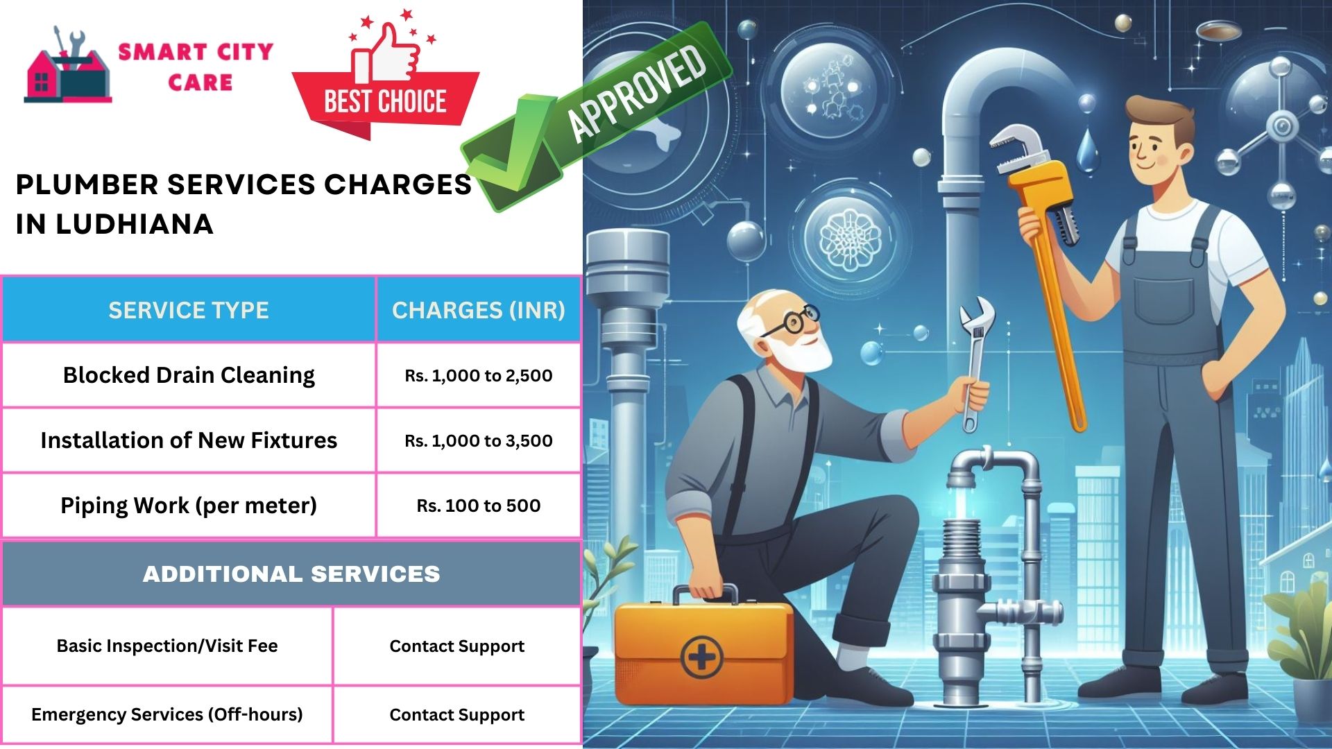 Ludhiana plumbers at your doorstep : Smart City Car
