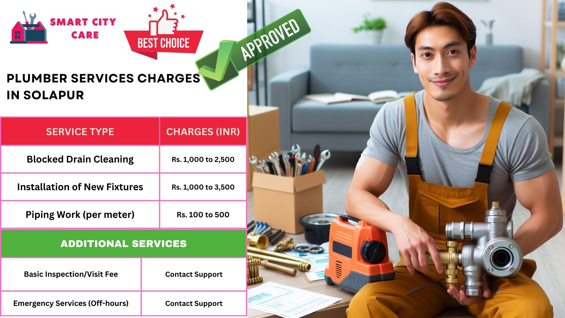 Solapur plumbers at your doorstep : Smart City Car