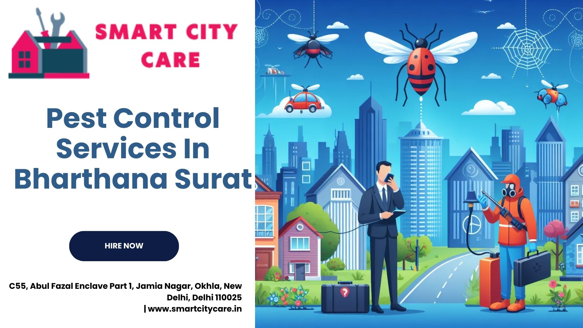 Pest Control Services price list in Bharthana, Surat